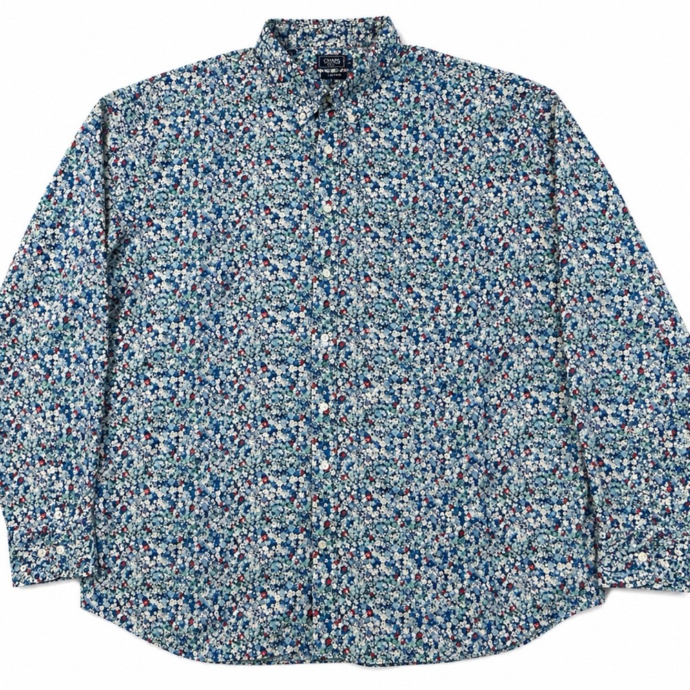 Men’s Crown & Ivy Blue Multicolor Floral Button-Down Shirt
